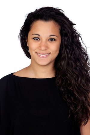 11634728 - attractive woman isolated on a over white background